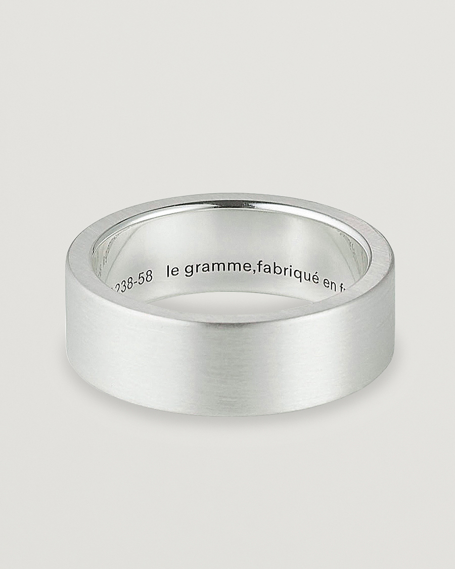 Herr | Smycken | LE GRAMME | Ribbon Brushed Ring Sterling Silver 9g