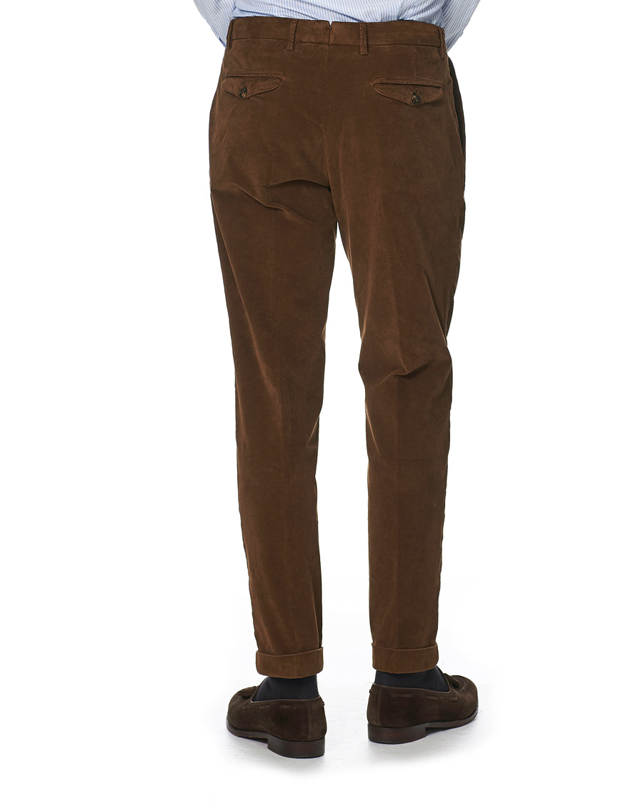 Herr | Byxor | Briglia 1949 | Easy Fit Velour Trousers Marrone