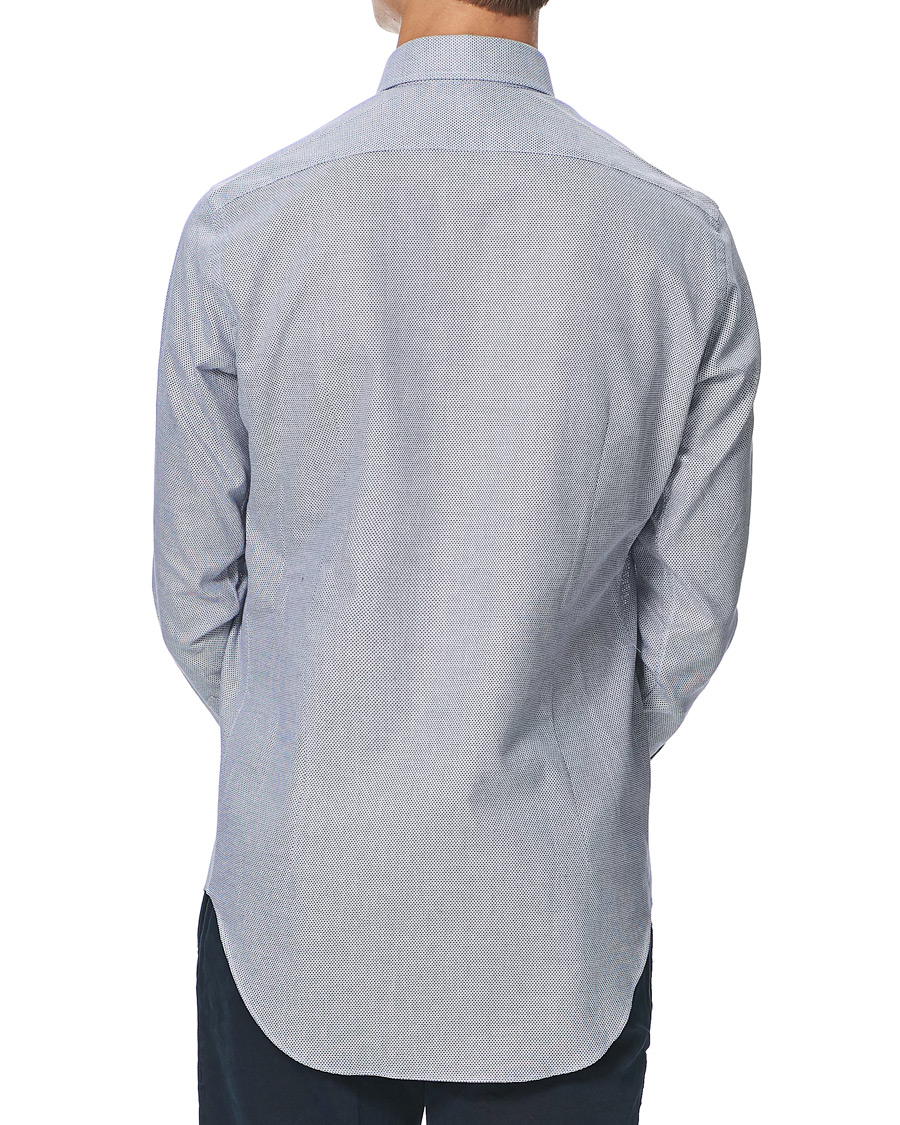 Herr | Skjortor | Kamakura Shirts | Slim Fit One Piece Collar Shirt Blue