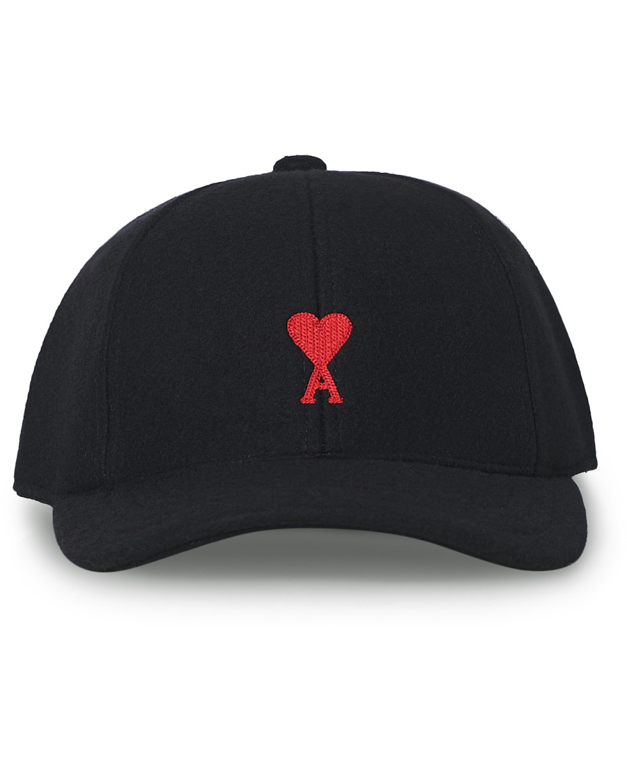 Herr | AMI Felted Wool Cap Black | AMI | Felted Wool Cap Black