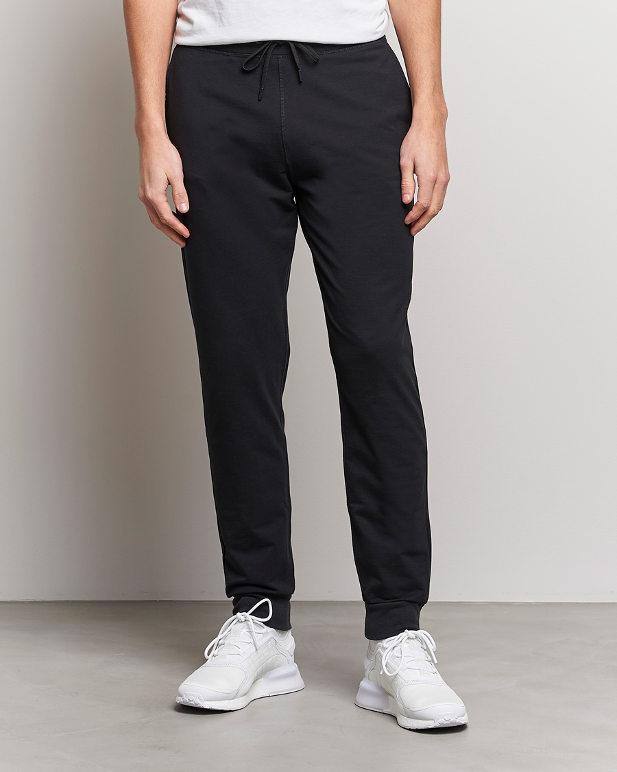 Herr | Loungewear | Sunspel | Active Track Pants Black