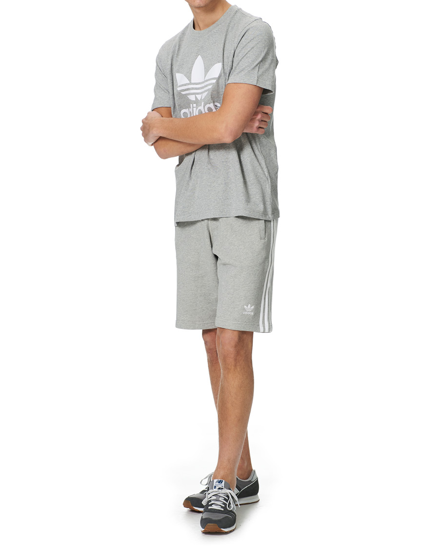 Herr | Shorts | adidas Originals | 3 Stripe Shorts Grey Melange