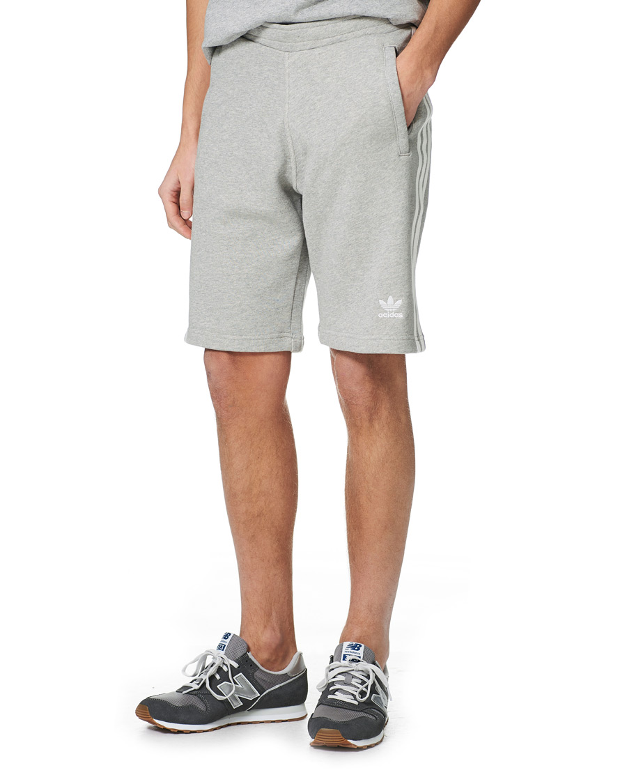 Herr | Shorts | adidas Originals | 3 Stripe Shorts Grey Melange