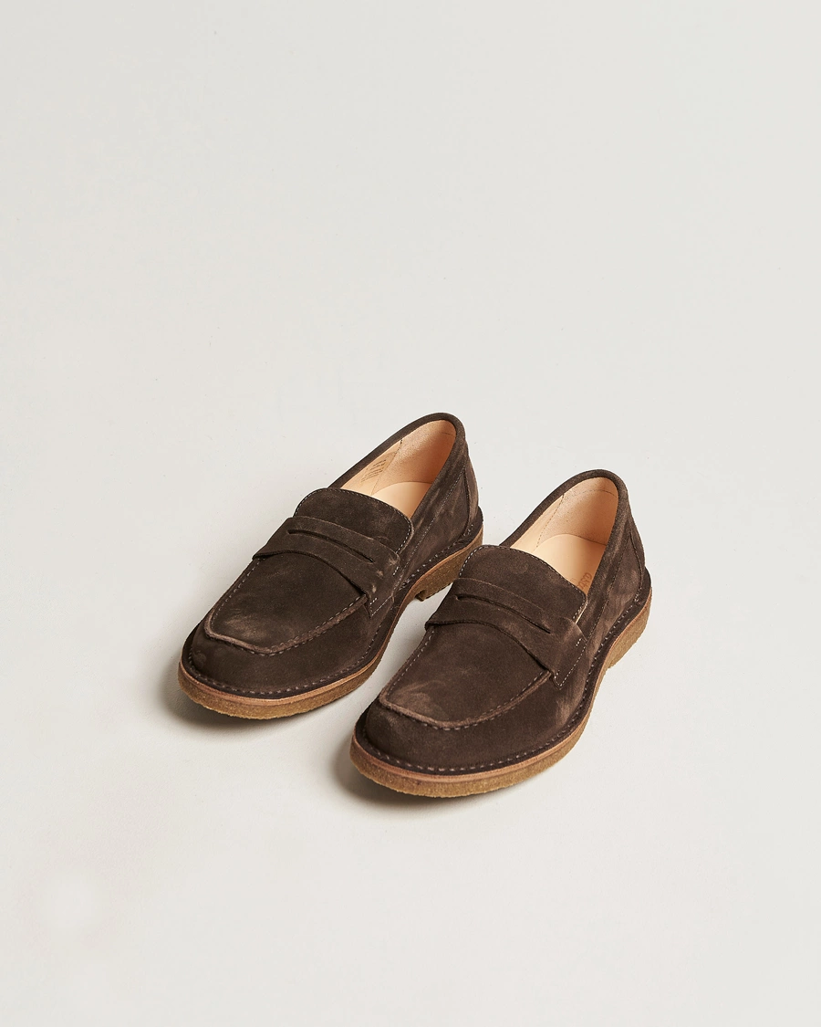 Herr | Italian Department | Astorflex | Mokaflex Loafers Dark Brown Suede