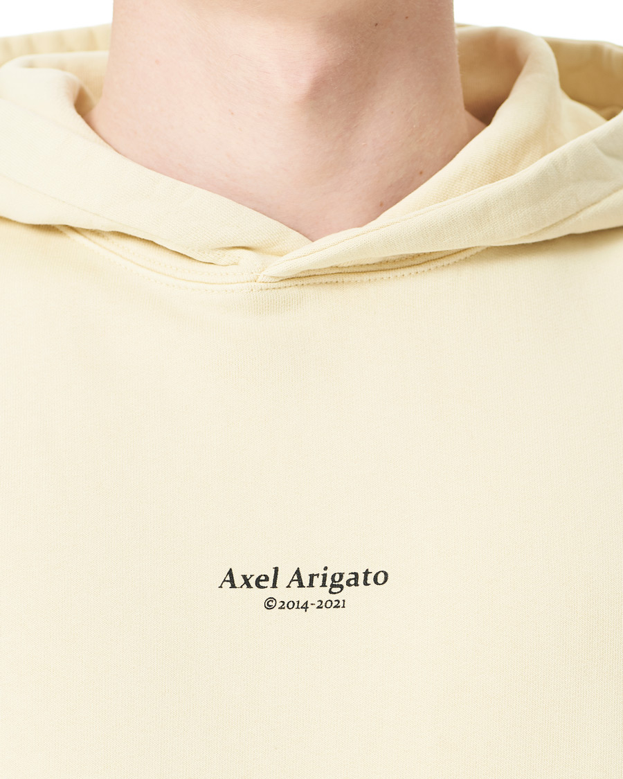 Herr | Tröjor | Axel Arigato | Focus Logo Hoodie Natural Yellow