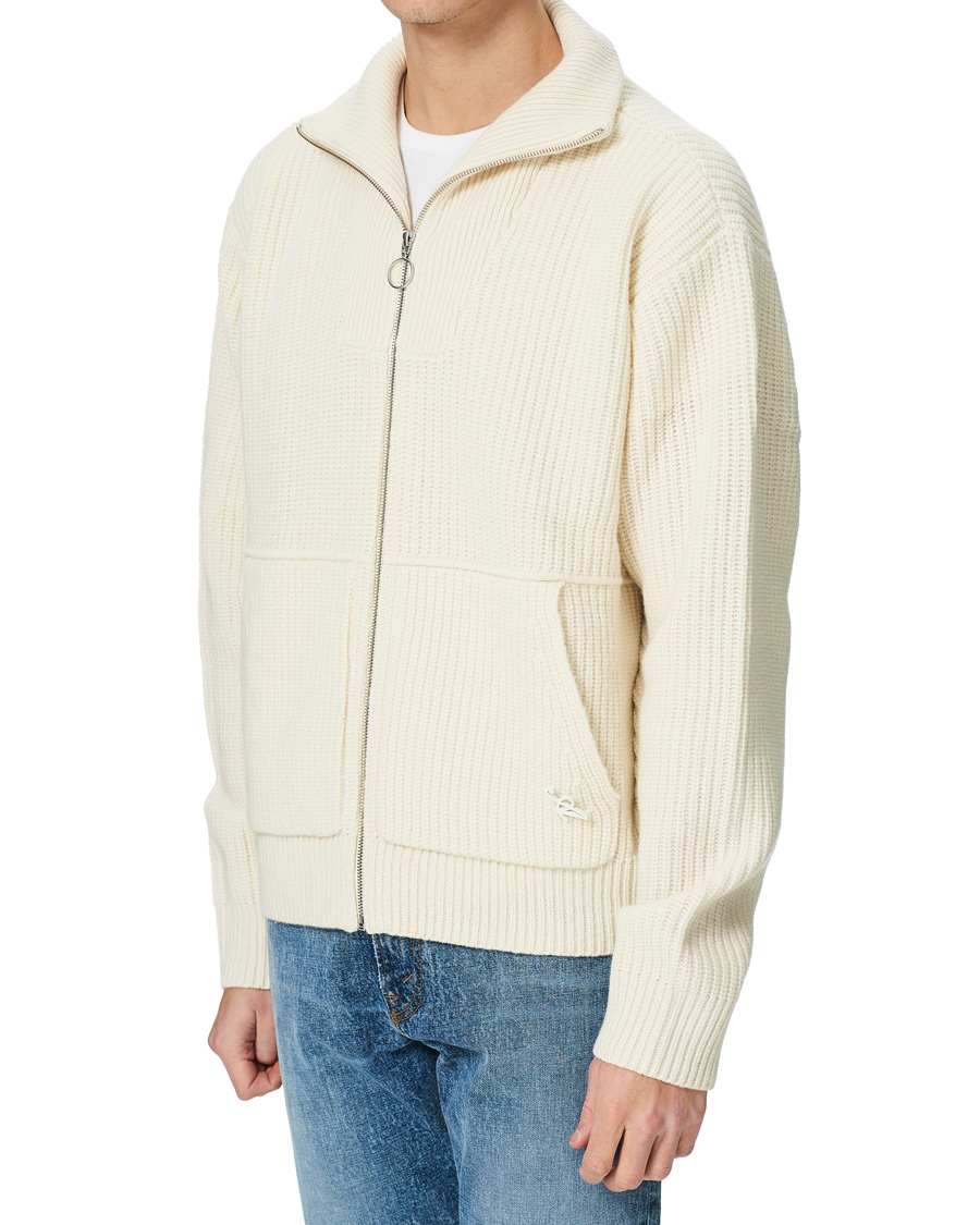 Herr | Tröjor | Axel Arigato | Taro Full Zip Sweater Ecru