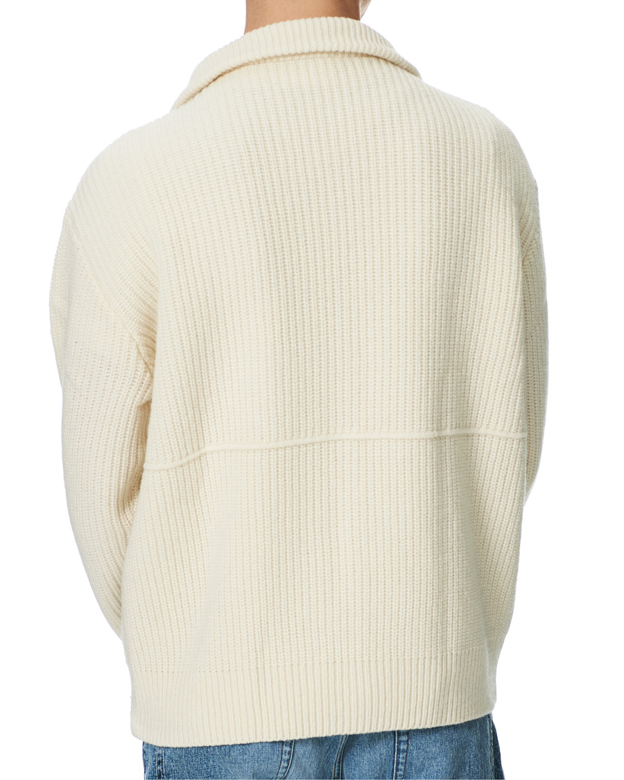 Herr | Tröjor | Axel Arigato | Taro Full Zip Sweater Ecru