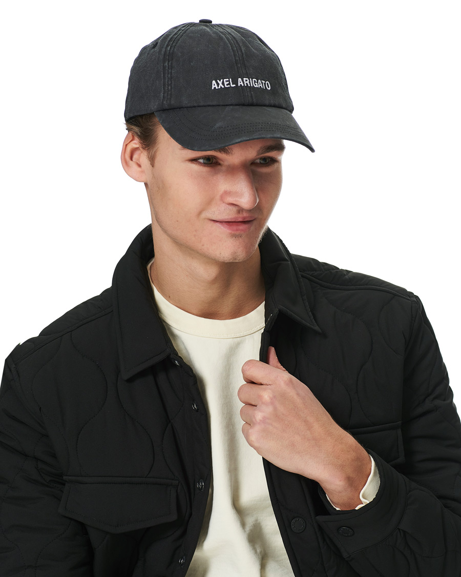 Herr | Axel Arigato AA Logo Cap Washed Black | Axel Arigato | AA Logo Cap Washed Black