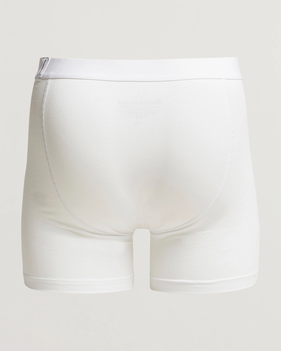 Herr | Kalsonger | Bread & Boxers | 3-Pack Long Boxer Brief White