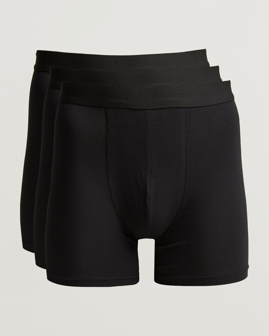 Herr | Underkläder | Bread & Boxers | 3-Pack Long Boxer Brief Black