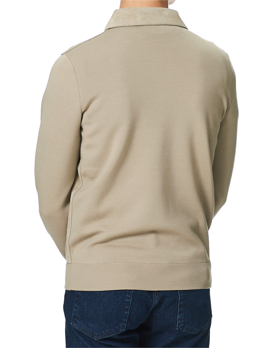 Herr | Jackor | Brioni | Wool/Suede Hybrid Jacket Beige