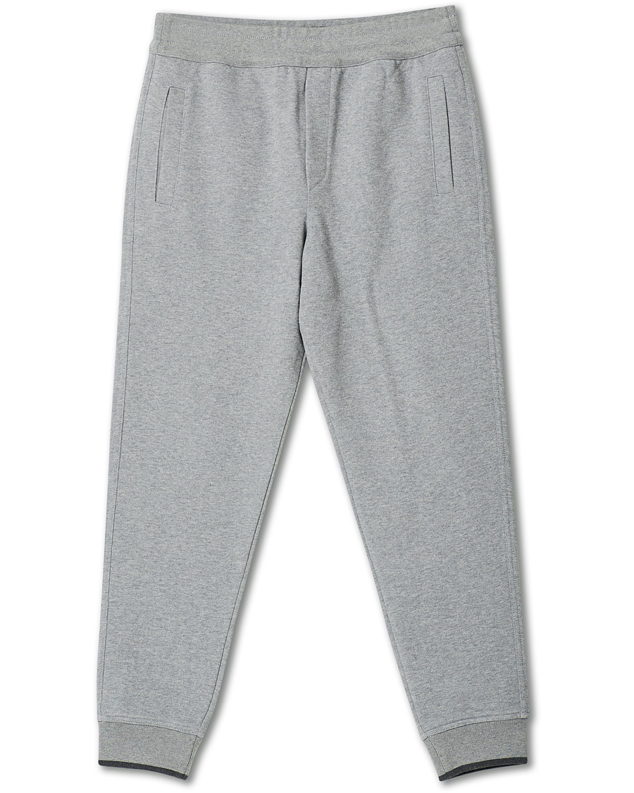 Herr | Byxor | Brioni | French Terry Cotton Sweatpants Light Grey
