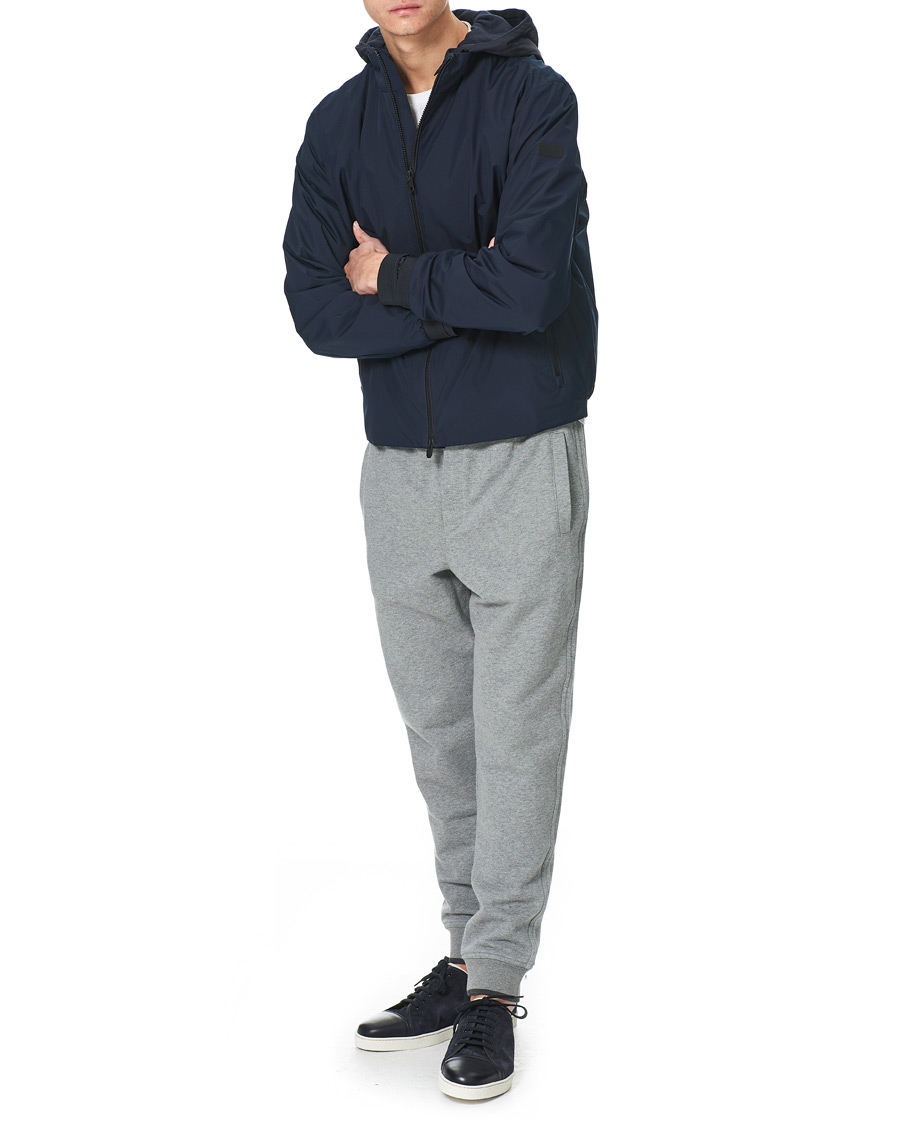 Herr | Byxor | Brioni | French Terry Cotton Sweatpants Light Grey