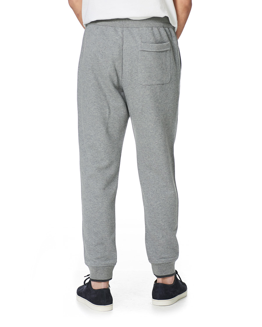 Herr | Byxor | Brioni | French Terry Cotton Sweatpants Light Grey
