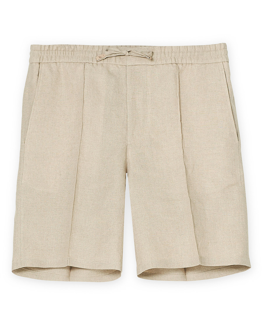 Herr | Shorts | Brioni | Drawstring Linen Shorts Beige