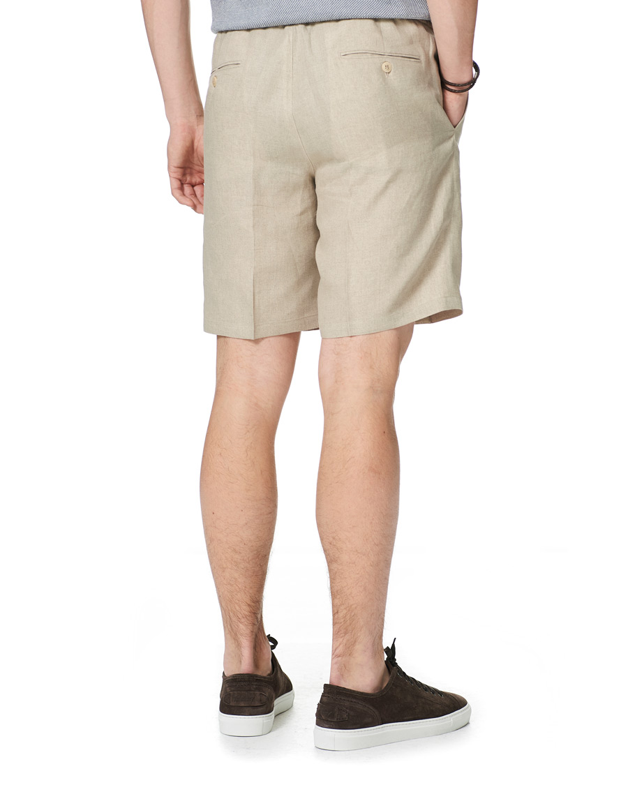 Herr | Shorts | Brioni | Drawstring Linen Shorts Beige