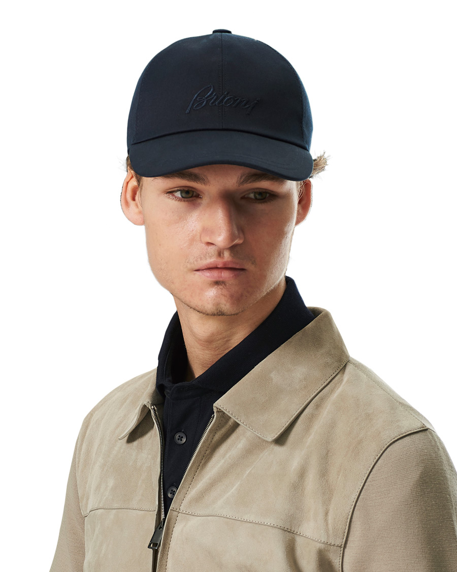 Herr | Brioni Embroidered Baseball Cap Navy | Brioni | Embroidered Baseball Cap Navy
