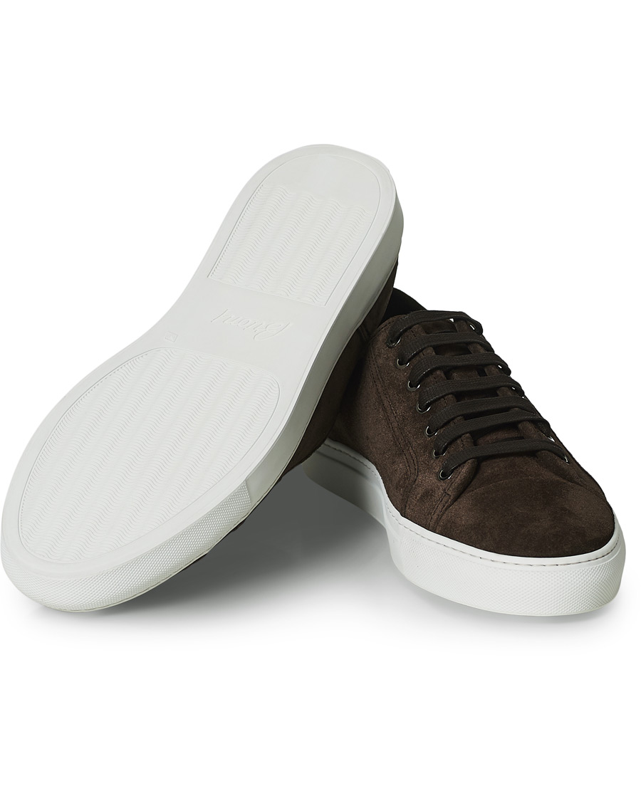 Herr | Brioni Cassetta Suede Sneakers Dark Brown | Brioni | Cassetta Suede Sneakers Dark Brown