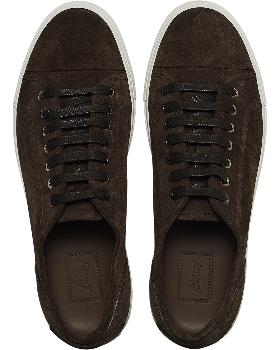 Herr | Brioni Cassetta Suede Sneakers Dark Brown | Brioni | Cassetta Suede Sneakers Dark Brown
