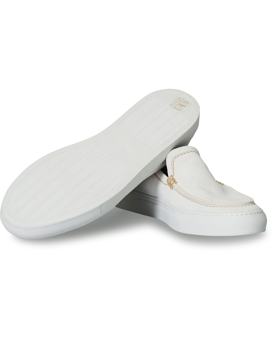 Herr | Brioni Cassetta Suede Loafers Off White | Brioni | Cassetta Suede Loafers Off White