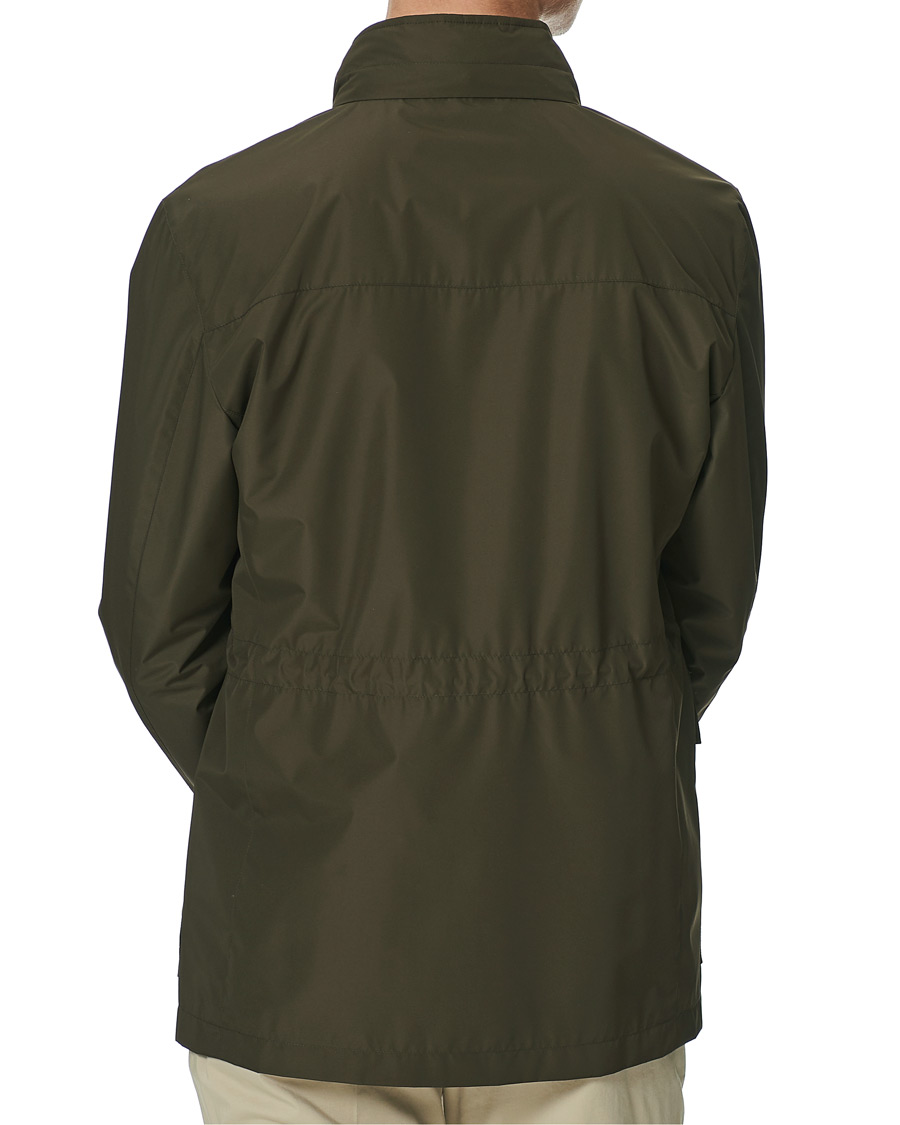 Herr | Jackor | Canali | Nylon Field Jacket Military Green