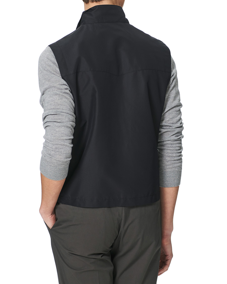 Herr | Jackor | Canali | Microfiber Nylon Gilet Navy