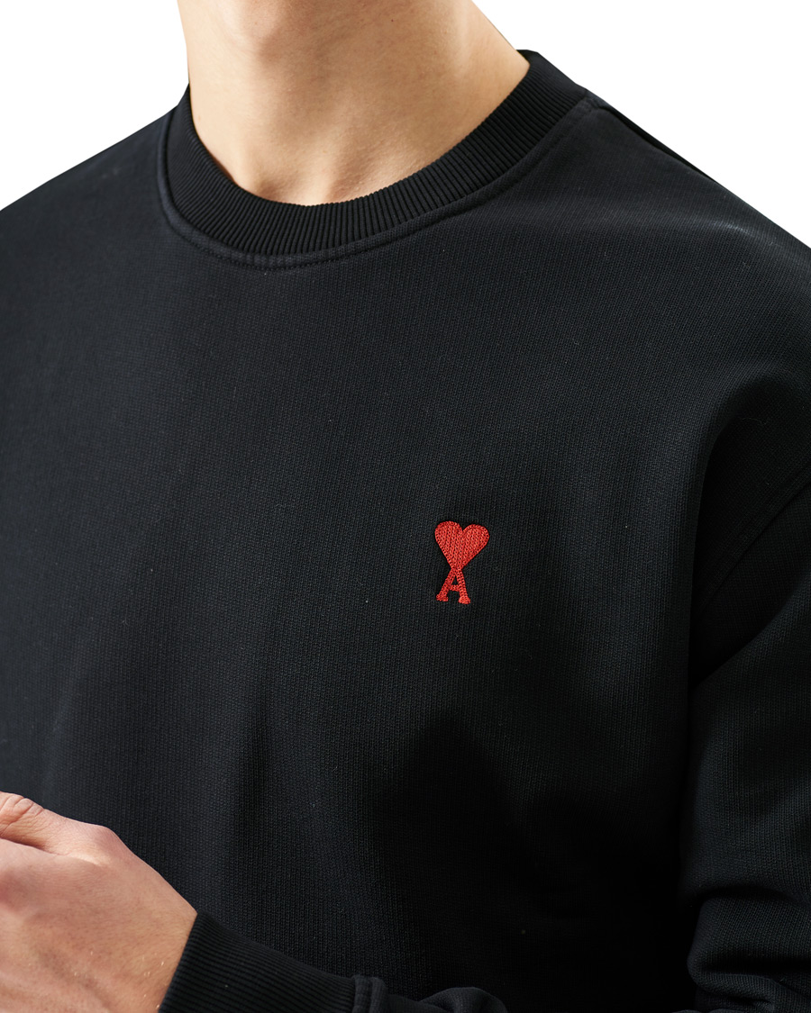 Herr | Tröjor | AMI | Heart Logo Sweatshirt Black