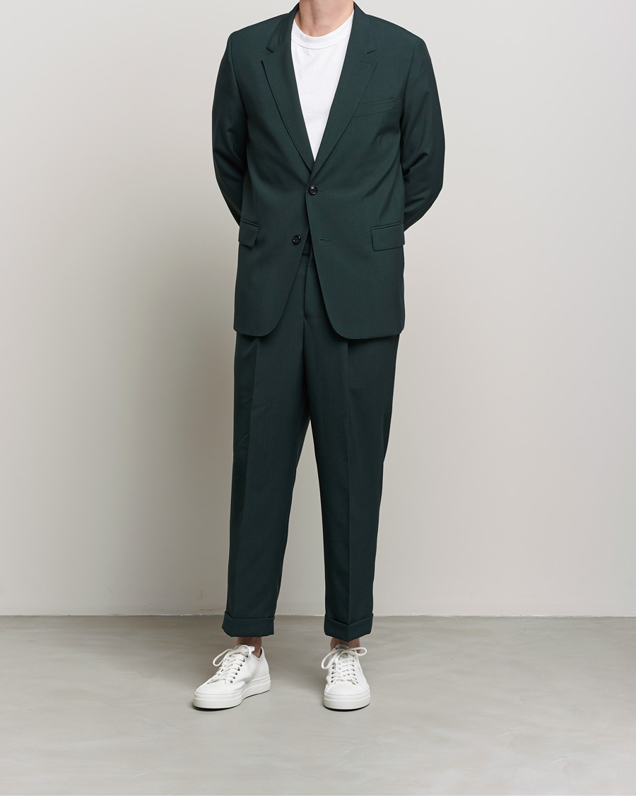 Herr | Kavajer | AMI | Wool Blazer Evergreen