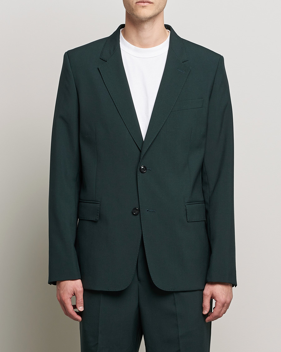 Herr | Kavajer | AMI | Wool Blazer Evergreen