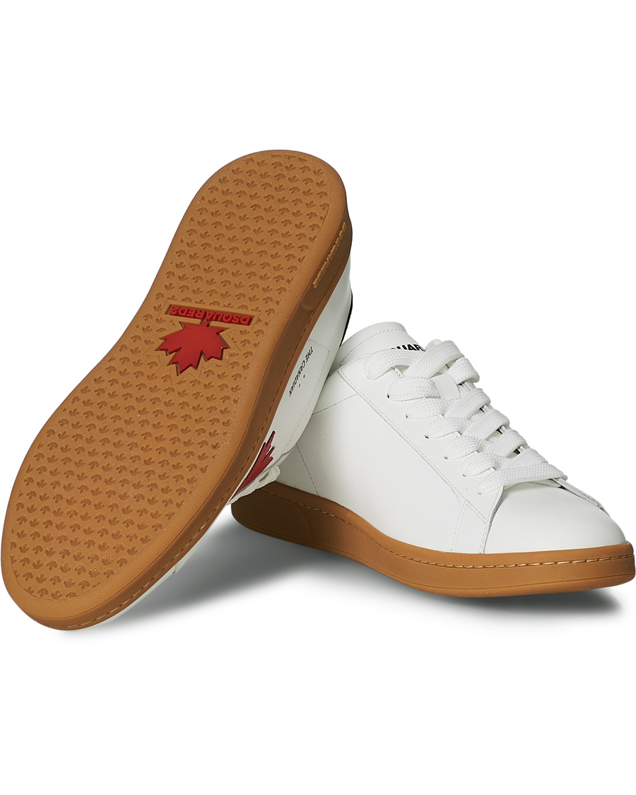 Herr | Dsquared2 Leaf Boxer Sneaker White | Dsquared2 | Leaf Boxer Sneaker White