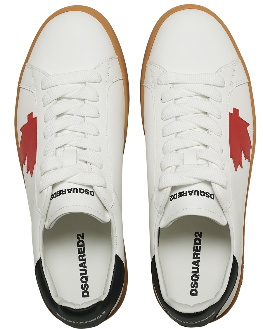 Herr | Dsquared2 Leaf Boxer Sneaker White | Dsquared2 | Leaf Boxer Sneaker White