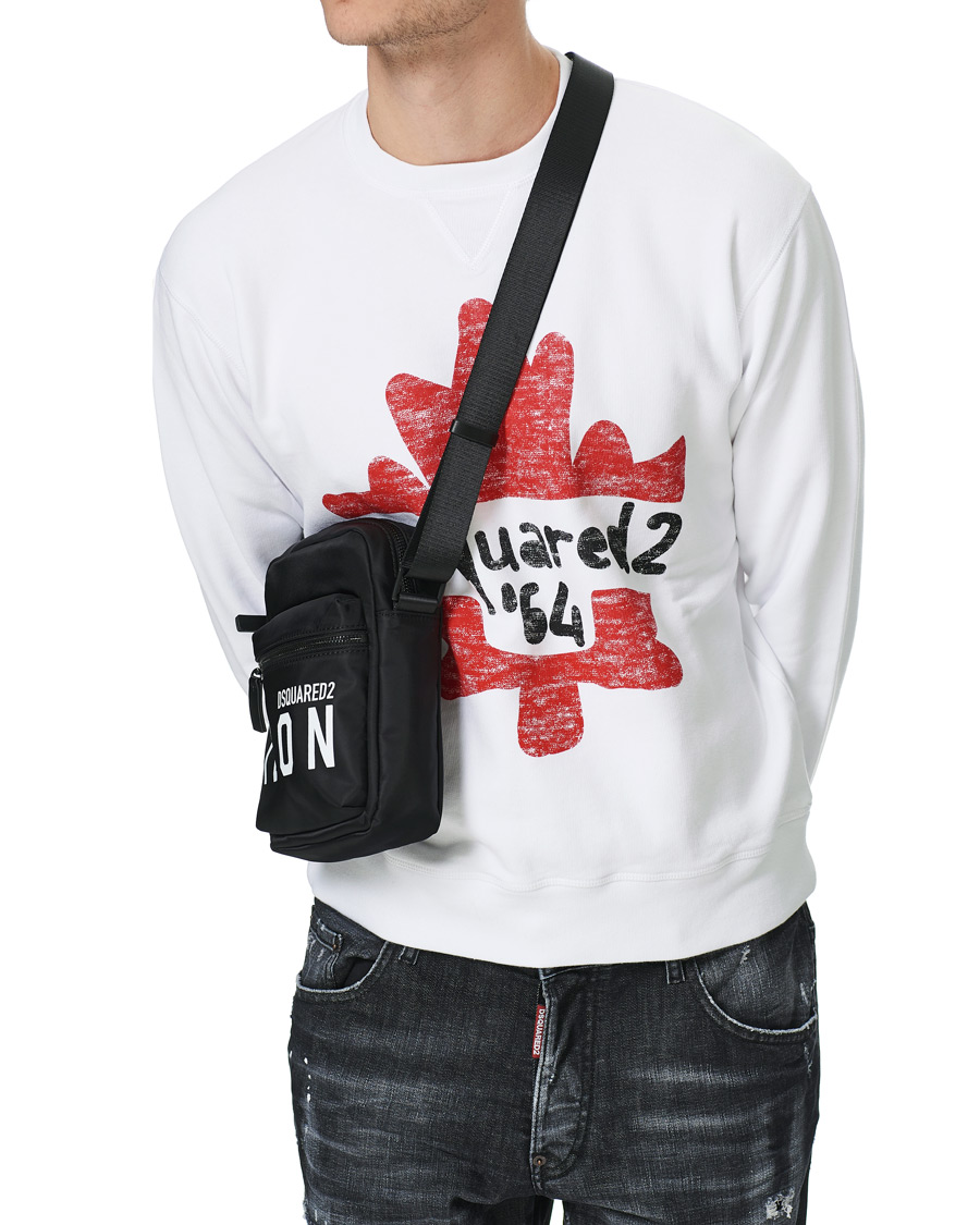 Herr | Dsquared2 Icon Cross Body Bag Black | Dsquared2 | Icon Cross Body Bag Black