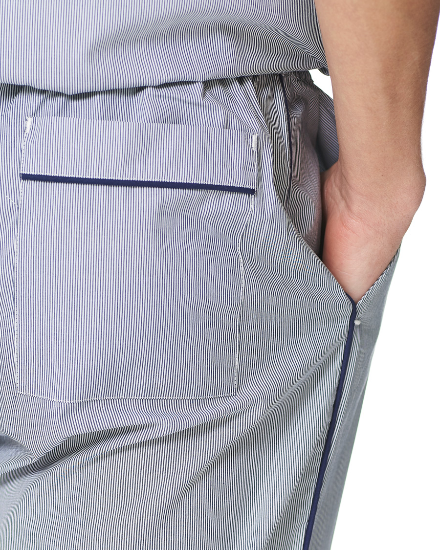 Herr | Pyjamas & Morgonrockar | Orlebar Brown | Alfred Relaxed Cotton Lounge Shorts Navy/White Stripe
