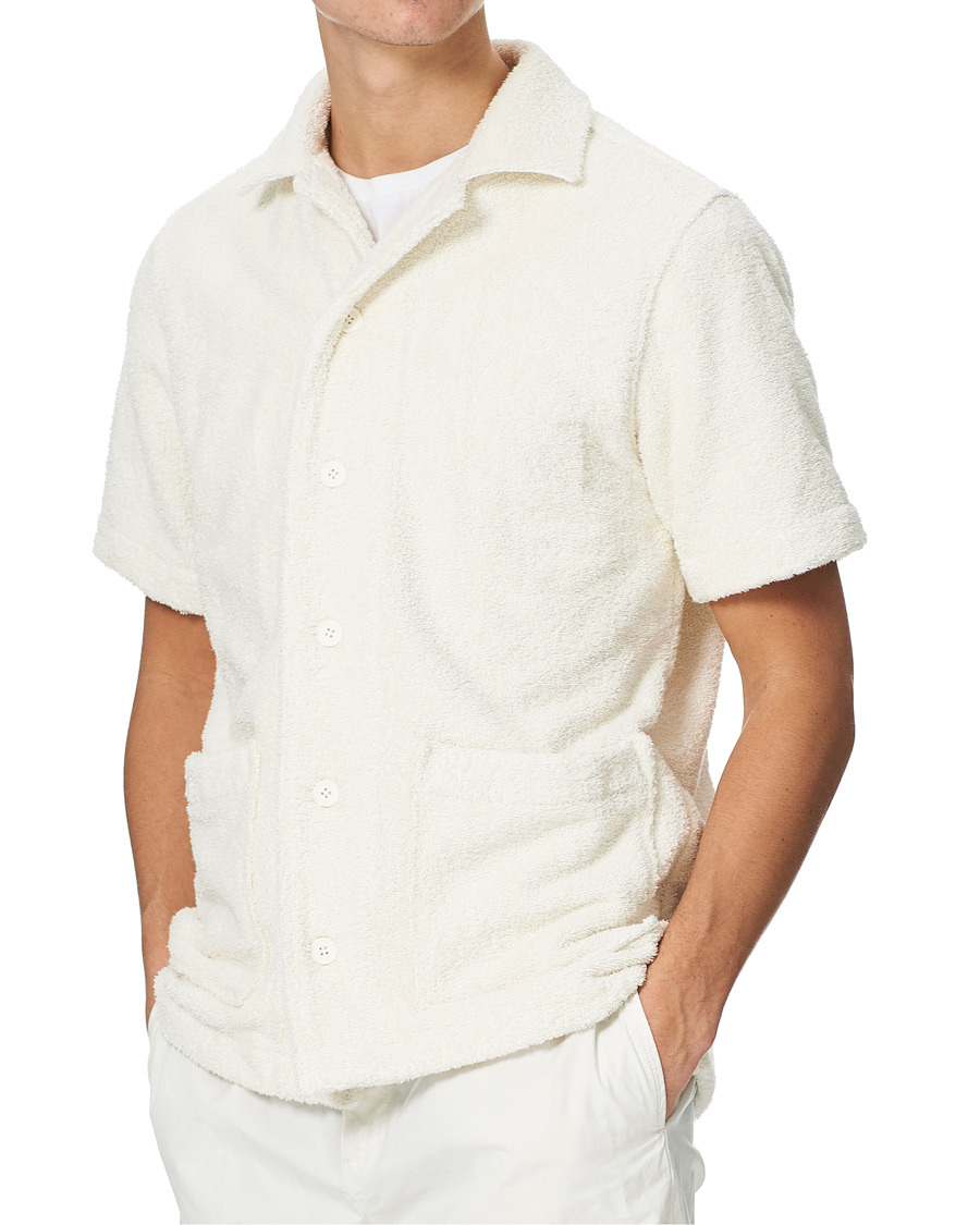 Herr | Skjortor | Orlebar Brown | Griffith Relaxed Terry Lounge Shirt Cloud