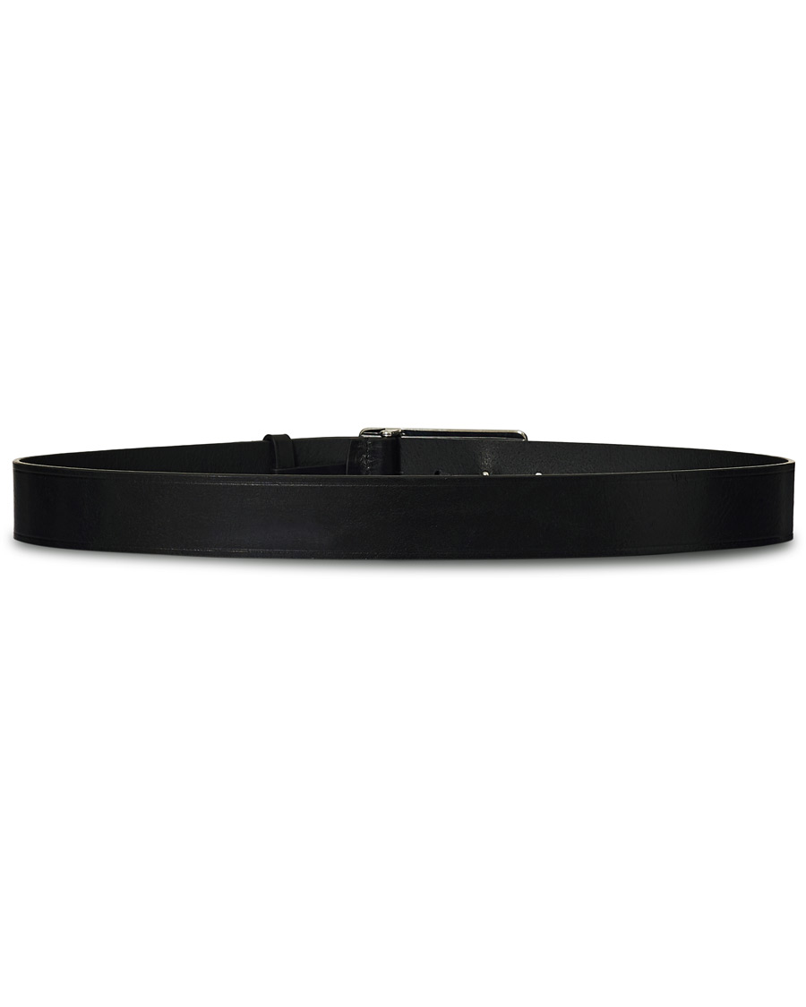 Herr | Dsquared2 Logo Plate Leather Belt Black | Dsquared2 | Logo Plate Leather Belt Black