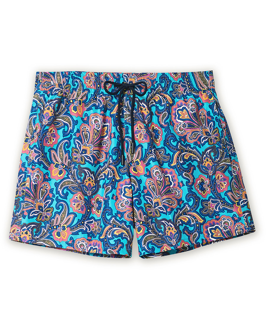 Herr | Badbyxor | Etro | Paisley Swim Trunks Blue