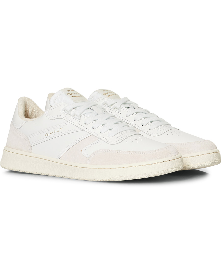 Herr | GANT Goodpal Sneaker White/Sand Suede | GANT | Goodpal Sneaker White/Sand Suede