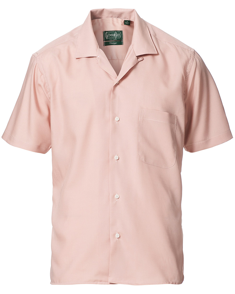 Herr | Skjortor | Gitman Vintage | Rayon Camp Collar Shirt Rose Pastel