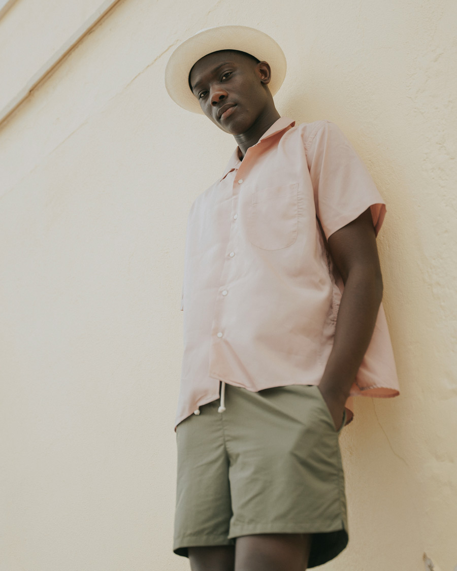 Herr | Skjortor | Gitman Vintage | Rayon Camp Collar Shirt Rose Pastel