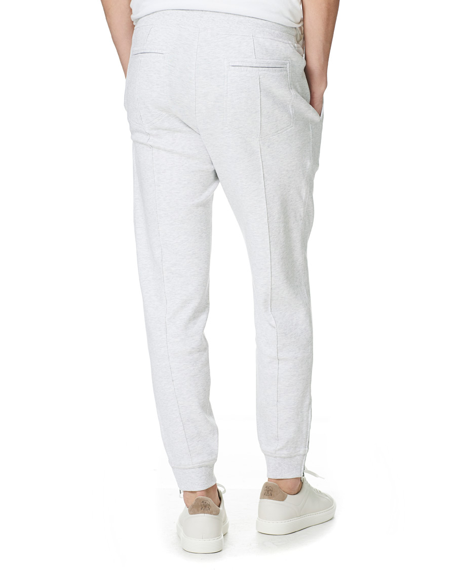 Herr | Byxor | Brunello Cucinelli | Soft Cotton Jersey Sweatpants Pearl Grey