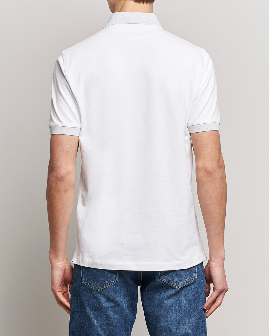 Herr | Pikéer | Brunello Cucinelli | Short Sleeve Polo Piquet White