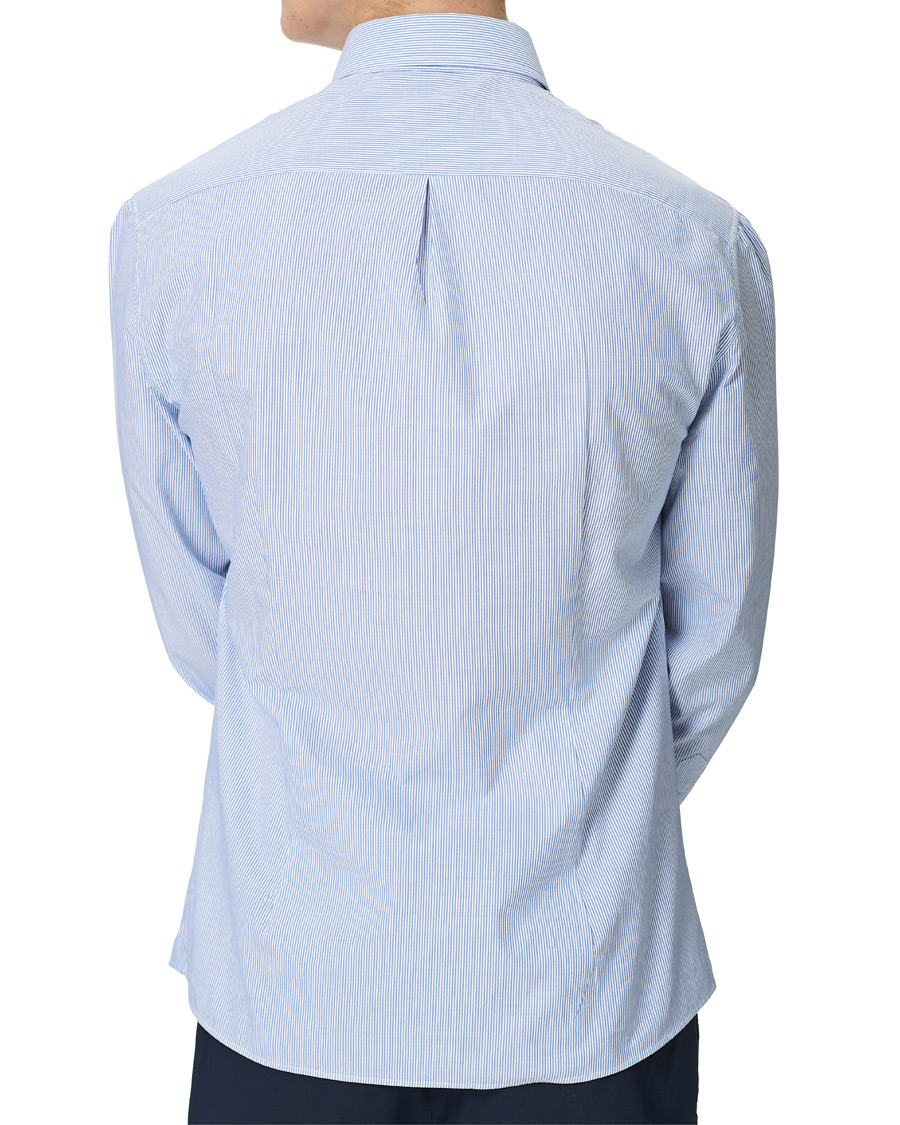 Herr | Skjortor | Brunello Cucinelli | Slim Fit Striped Button Down Shirt Blue