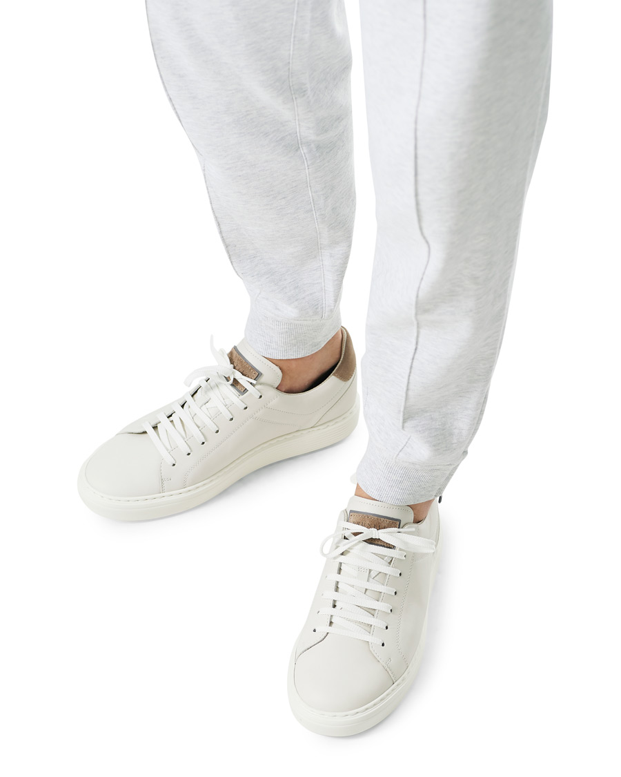 Herr | Brunello Cucinelli Plain Sneaker White Calf | Brunello Cucinelli | Plain Sneaker White Calf