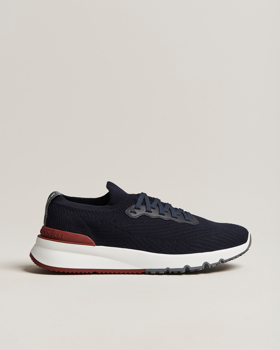 Herr | Sneakers | Brunello Cucinelli | Mesh Running Sneakers Navy