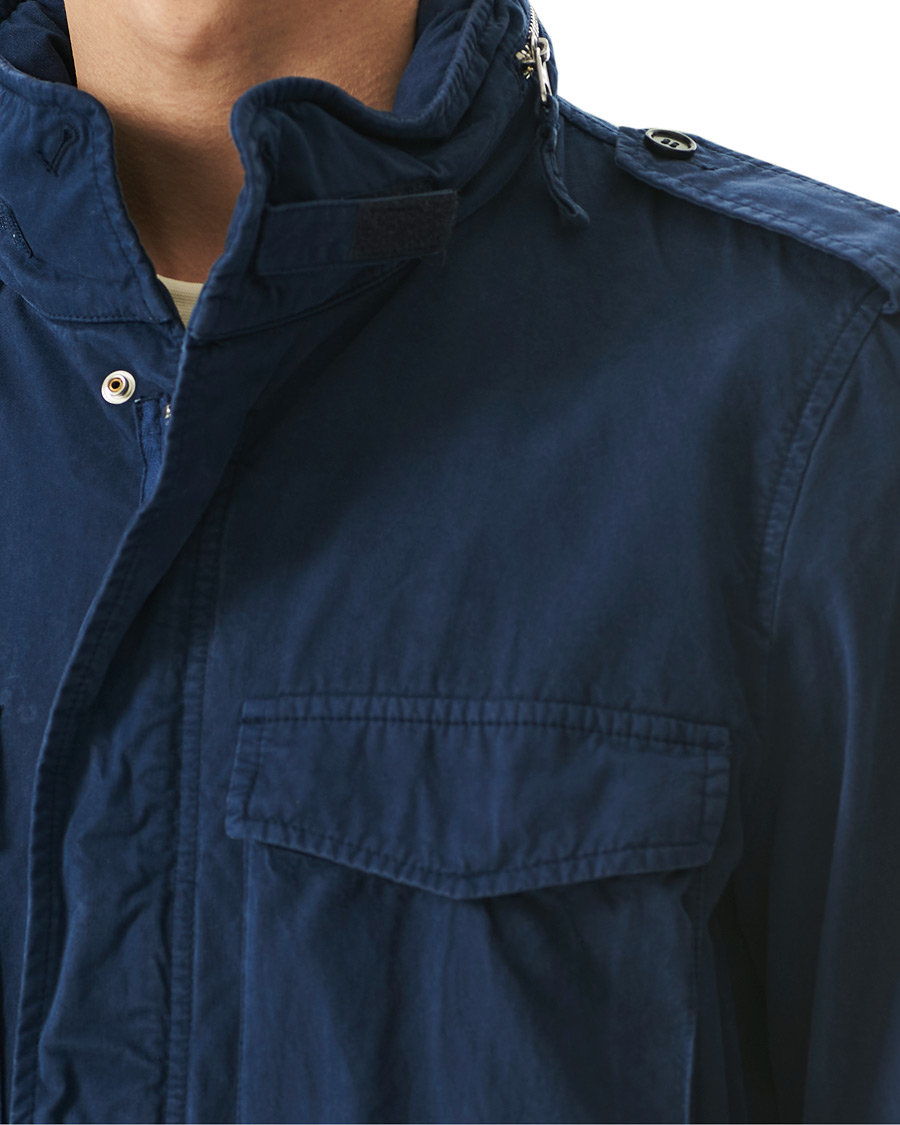 Herr | Jackor | Aspesi | Cotton Field Jacket Navy