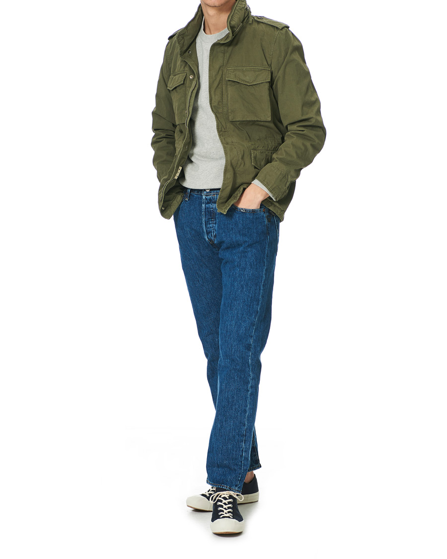 Herr | Jackor | Aspesi | Cotton Field Jacket Army Green