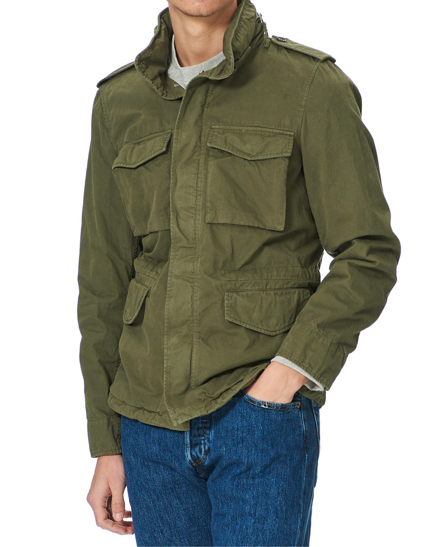 Herr | Jackor | Aspesi | Cotton Field Jacket Army Green