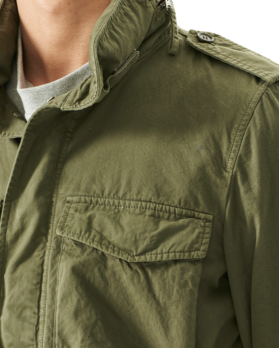 Herr | Jackor | Aspesi | Cotton Field Jacket Army Green