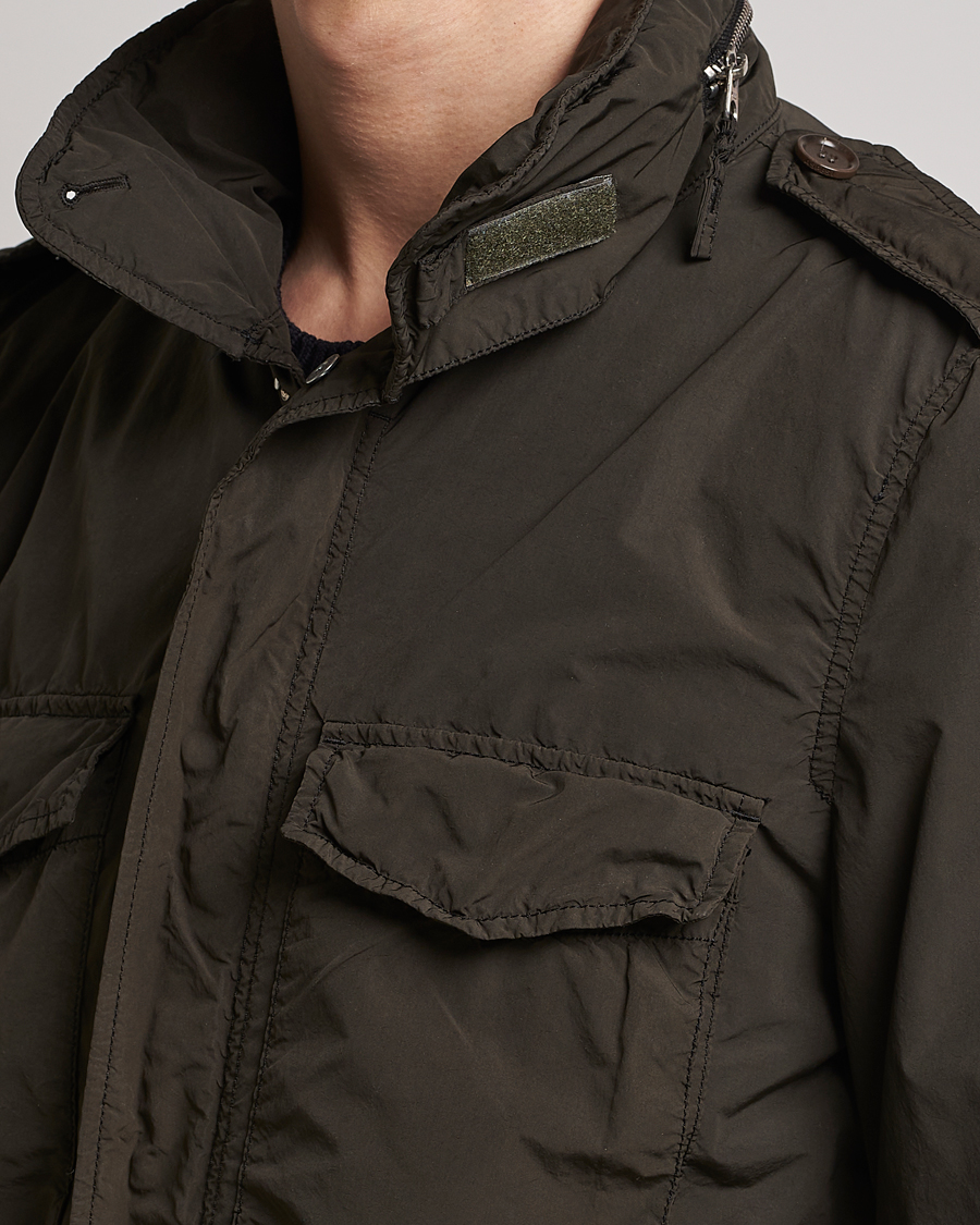 Herr | Jackor | Aspesi | Giubotto Garment Dyed Field Jacket Dark Military