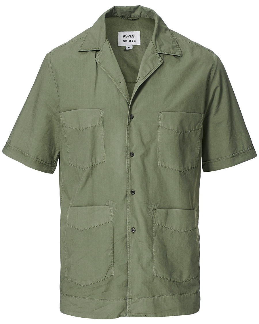 Herr | Skjortor | Aspesi | Short Sleeve UT Shirt Military